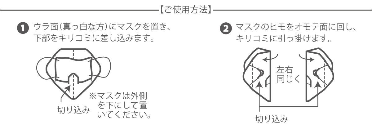 手に持つマスクになるマスクケース_使い方