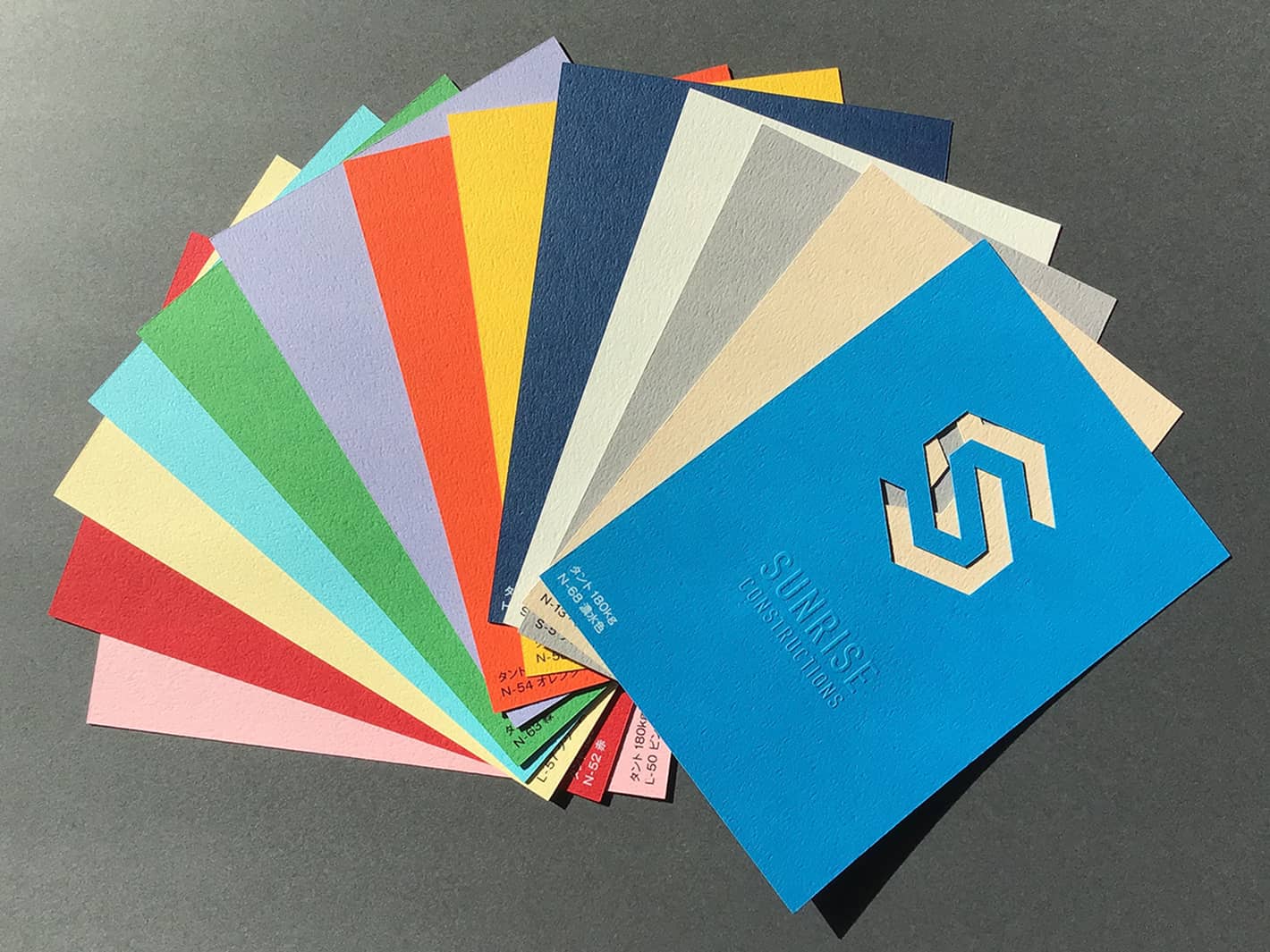 箔押し加工サンプルセット　タント