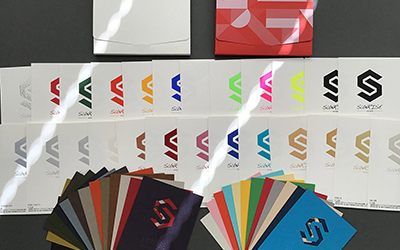 箔押し加工見本帳