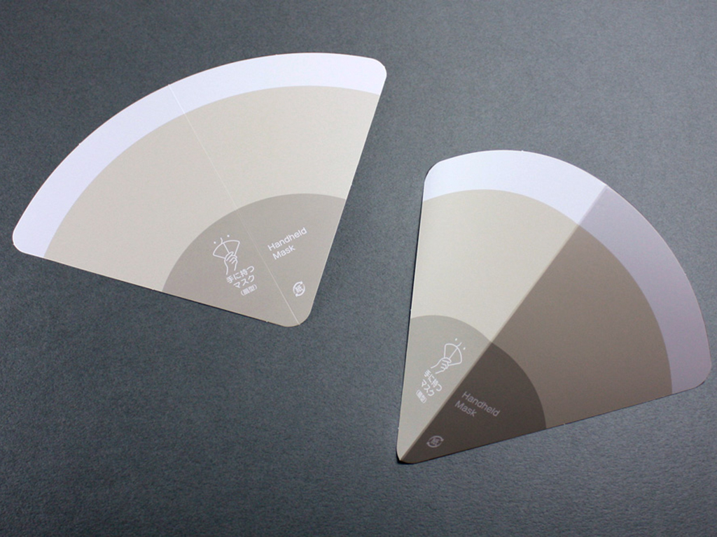 手で持つマスク マスク会食