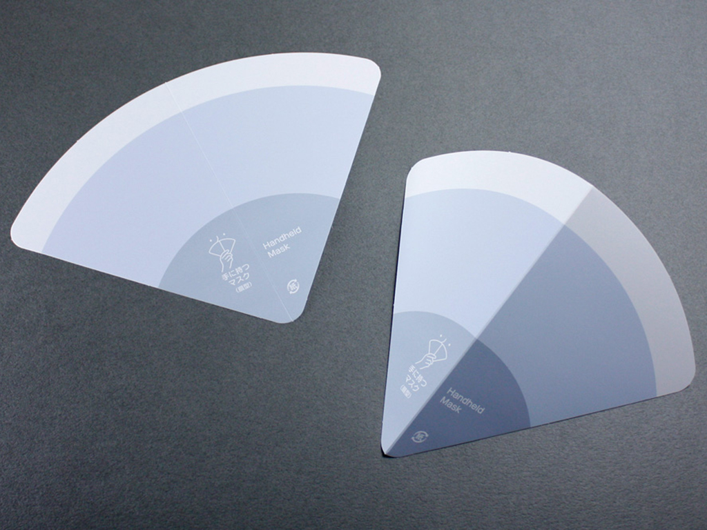 手で持つマスク マスク会食