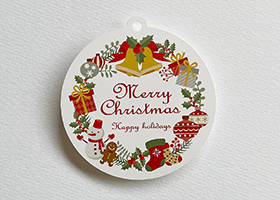 クリスマスラッピング用タグ